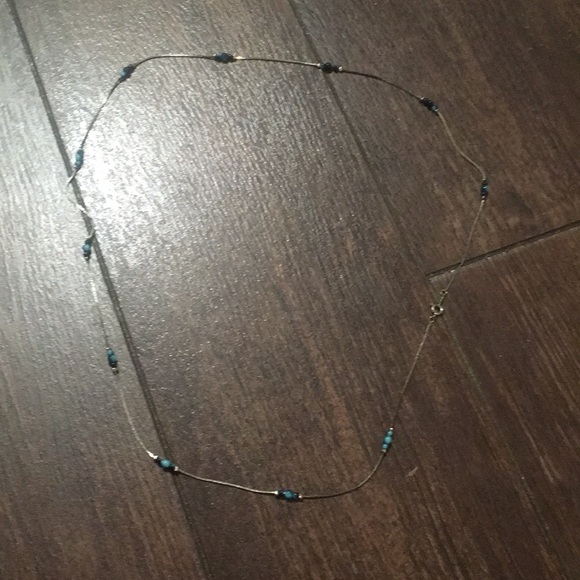 Turquoise Gypsy Silver Sea Necklace - Picture 3 of 8